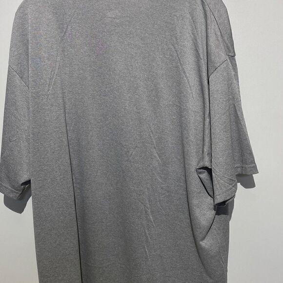Nike Men's Dri-Fit Shirt Active Short Sleeve Crewneck Swoosh Logo Gray Size XXL - Picture 5 of 8
